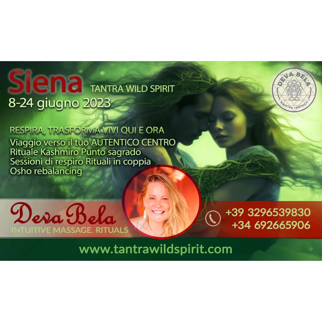 Siena · Eventos · Deva Bela · Maestra Tántrica
