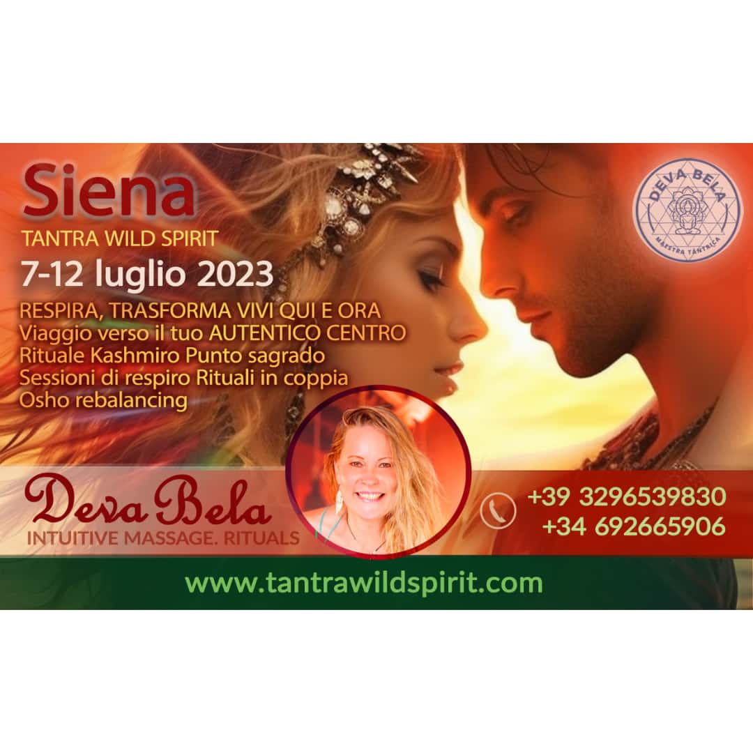 Siena · Eventos · Deva Bela · Maestra Tántrica