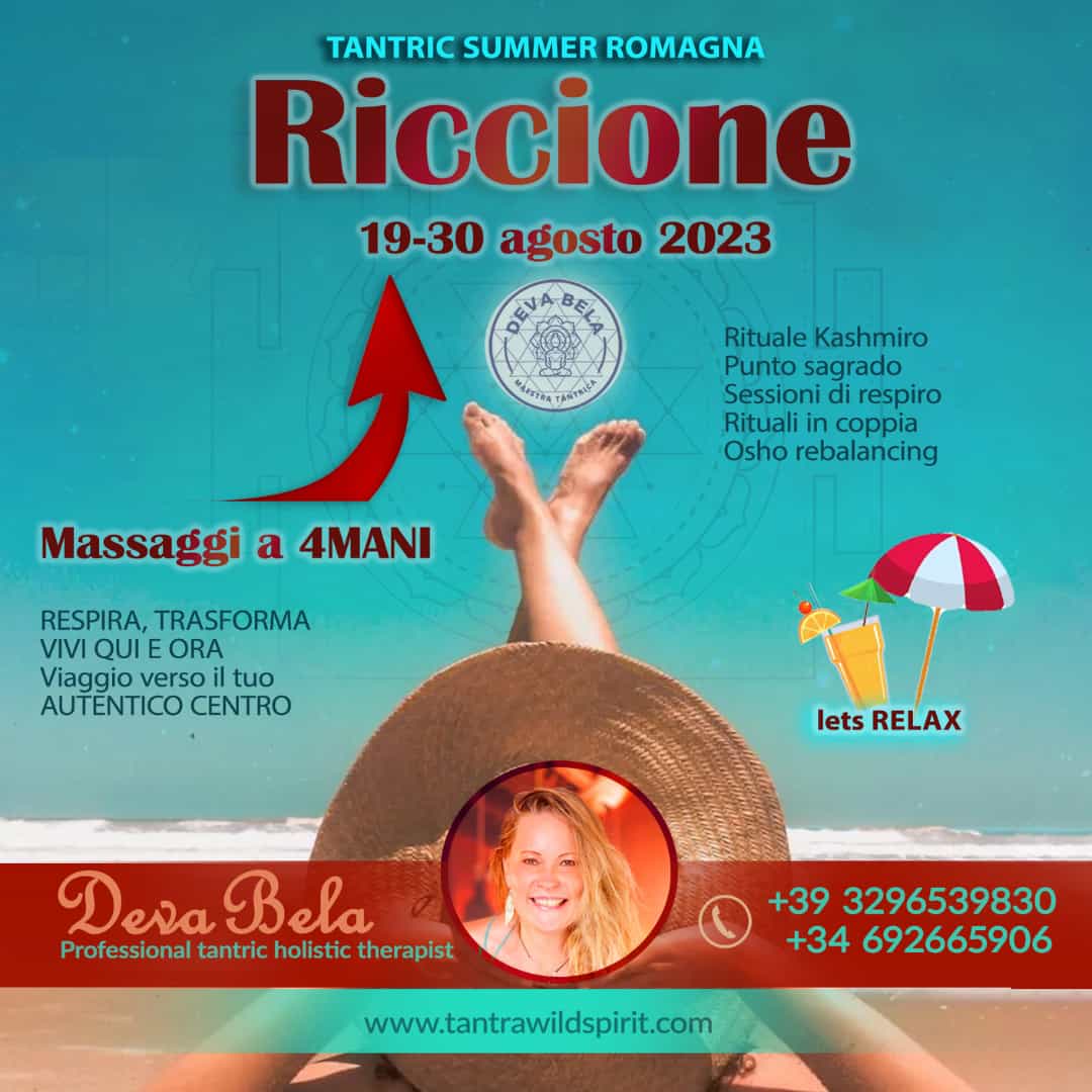 Riccione · Eventos · Deva Bela · Maestra Tántrica